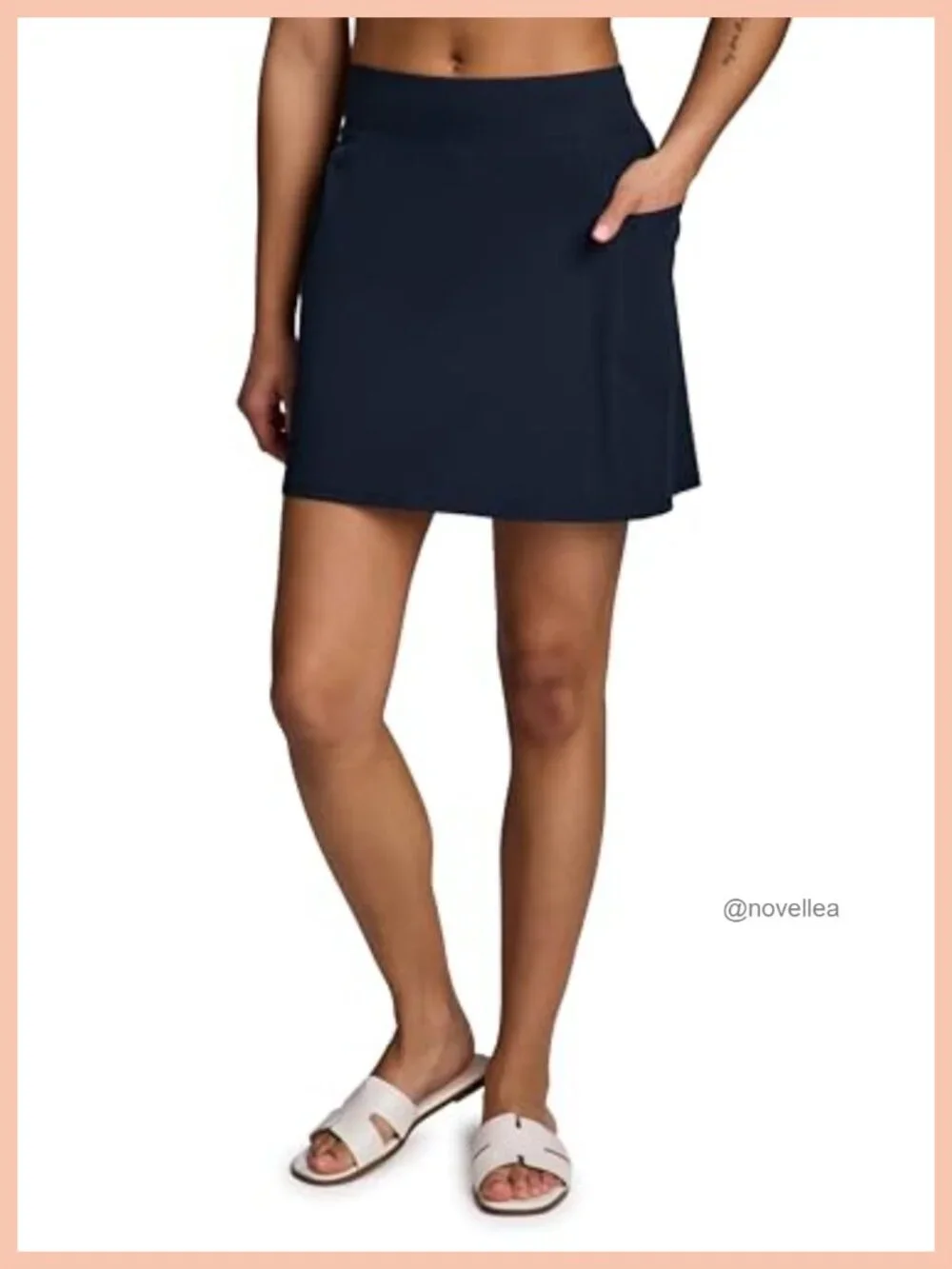 Athletic Skort with Attached Bike Shorts Quick Dry Stretch